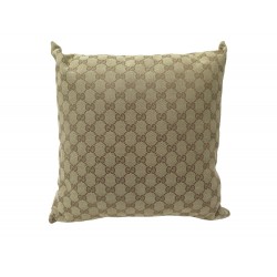 NEUF COUSSIN GUCCI GG TOILE SUPREME COTON BEIGE PILLOW NEW CANVAS CUSHION 730€