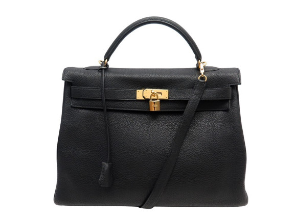 sac a main hermes kelly 40 en cuir togo noir