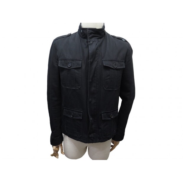 VESTE DIOR BLOUSON 5HH1048359 50 52 L HEDI SLIMANE NOIR POCHES JACKET COAT 3100€