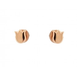 NEUF BOUCLES D'OREILLES CARTIER TULIPE PUCE EN OR ROSE 18K GOLD EARRINGS 1325€