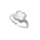 NEUF BAGUE MAUBOUSSIN TREFLE DE TOI RI1065WGWMDI 52 EN OR & NACRE DIAMANTS 1420€