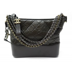 NEUF SAC A MAIN CHANEL GABRIELLE GM CUIR MATELASSE MARRON BANDOULIERE BAG 5750€