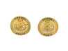 boucles d'oreilles chanel logo 1994 en metal