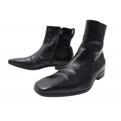 CHAUSSURES DIOR HOMME BOTTINES 7 41 IT 42 FR CUIR NOIR HEDI SLIMANE BOOTS 1000€