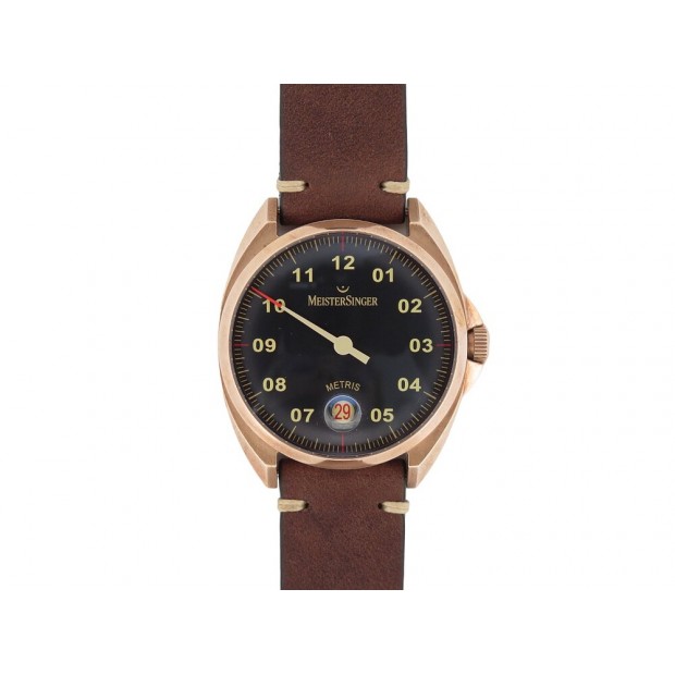 NEUF MONTRE MEISTERSINGER BRONZE METRIS ME917BR AUTOMATIQUE 38 MM WATCH 2190€