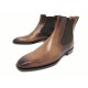 NEUF CHAUSSURES BERLUTI BOTTINES CHELSEA 41 CUIR MARRON PATINE BOOTS SHOES 2180€