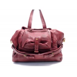 SAC A MAIN JEROME DREYFUSS BILLY L CUIR ROUGE RED LEATHER HAND BAG PURSE 785€