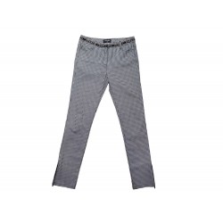 NEUF PANTALON CHANEL A CARREAUX VICHY M 38 P53371V28957 COTON COTTON PANTS 2200€