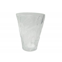 VASE LALIQUE ISPAHAN ROSES EN CRISTAL TRANSPARENT CRYSTAL VESSEL 1700€