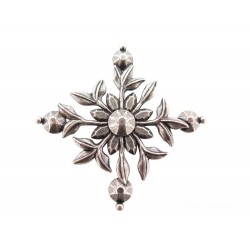 NEUF BROCHE SAINT LAURENT RUNWAY FLEUR LAITON EFFET VIEILLI NEW BROOCH 395€