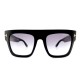 LUNETTES DE SOLEIL TOM FORD RENEE TF847 PLASTIQUE NOIR SQUARE SUNGLASSES 330€