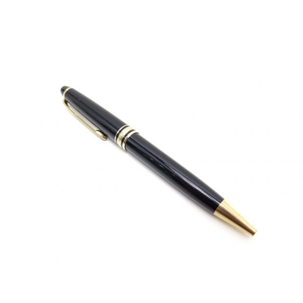 VINTAGE STYLO BILLE MONTBLANC MEISTERTUCK CLASSIQUE DORE NOIR BALLPOINT PEN 355€