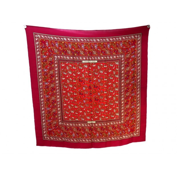 CHALE HERMES CHASSE EN INDE 140CM DUCHENE EN CACHEMIRE & SOIE CARRE SHAWL 1260€