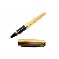 STYLO BILLE ST DUPONT OLYMPIO 485201 ROLLERBALL EN PLAQUE OR BALL PEN 460€