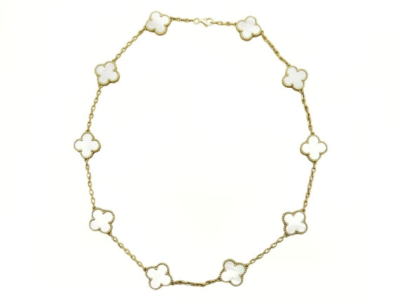  collier van cleef arpels alhambra 10 motifs or