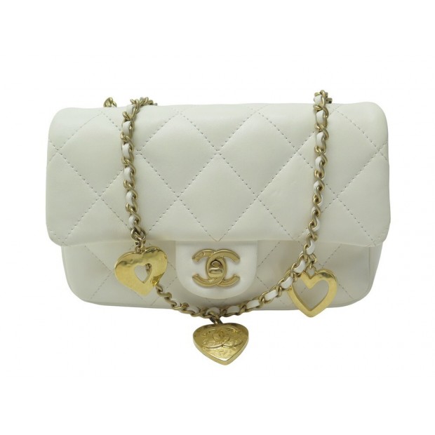 NEUF SAC A MAIN CHANEL PETIT CLASSIQUE TIMELESS CHARMS COEUR PURSE HANDBAG 4850€