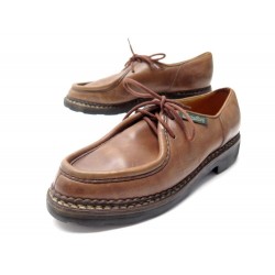 CHAUSSURES PARABOOT MICHAEL MARCHE II DERBY 6 40 CUIR MARRON LEATHER SHOES 430€