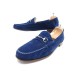 CHAUSSURES GUCCI MOCASSINS 1853 MORS 41 DAIM BLEU BLUE LOAFERS SHOES 700€