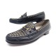 CHAUSSURES GUCCI MOCASSINS 1953 41 EN CUIR NOIR CLOUTE DORE STUDDED LOAFERS 720€