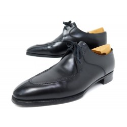 CHAUSSURES JOHN LOBB PORTMAN DERBY A BOUCLE 7.5E 41.5 CUIR NOIR SHOES 1880€