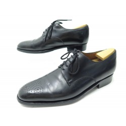 CHAUSSURES JM WESTON 577 DERBY 6D 41 CUIR NOIR + EMBAUCHOIRS BLACK SHOES 735€