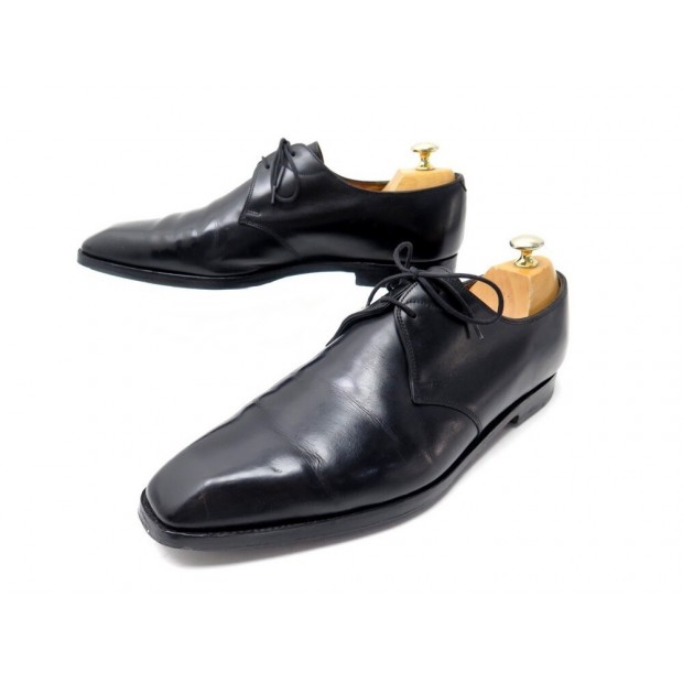 CHAUSSURES JOHN LOBB SANDON 10.5E 44.5 LARGE EN CUIR NOIR LEATHER SHOES 1205€