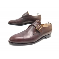 CHAUSSURES JOHN LOBB FOULD 8E 42 LARGE MOCASSINS A BOUCLE EN CUIR COGNAC 1505€