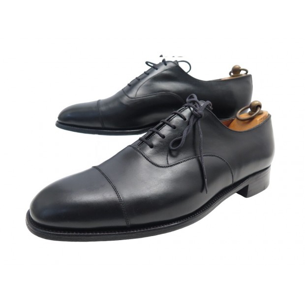 CHAUSSURES JM WESTON 300 RICHELIEU 9D 43 EN CUIR NOIR BLACK LEATHER SHOES 820€