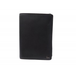 PORTEFEUILLE LANCEL VERTICAL A05111 EN CUIR NOIR BLACK LEATHER WALLET 255€