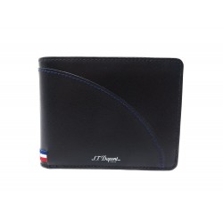 NEUF PORTEFEUILLE ST DUPONT 4CC DEFI MILLENIUM 172001 CUIR NOIR WALLET 220€