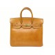 SAC A MAIN HERMES BIRKIN HAUT A COURROIES 32 EN CUIR VACHE CAMEL LEATHER PURSE