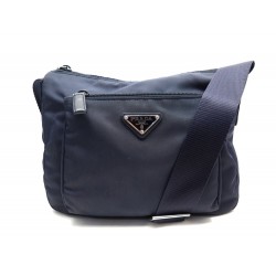 SAC A MAIN PRADA SAC EN RE-NYLON SACOCHE BLEU BANDOULIERE MESSENGER BAG 1300€