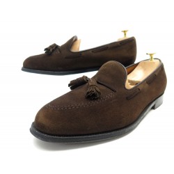 CHAUSSURES ALDEN MOCASSINS A PAMPILLES 666 TASSEL 10E 43.5 DAIM MARRON SHOE 575€