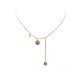 COLLIER HERMES PENDENTIF EX-LIBRIS TPM H120345BV00 EN OR ROSE 18K NECKLACE 2320€