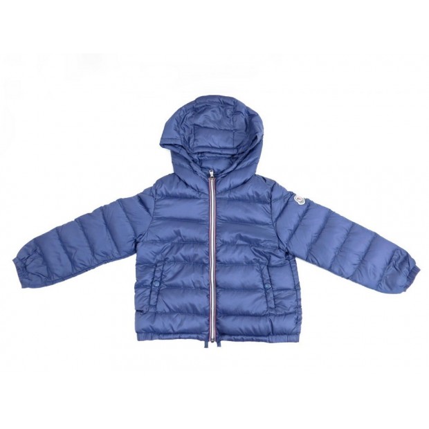 MANTEAU MONCLER AUBERT BEBE ENFANT 3ANS 100CM DOUDOUNE EN NYLON BLEU COAT 260