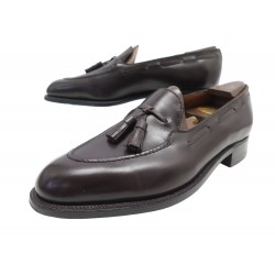 CHAUSSURES JM WESTON MOCASSINS PAMPILLES 173 7E 41 LARGE 41.5 CUIR LOAFERS 920€