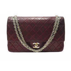 VINTAGE SAC A MAIN CHANEL TIMELESS MEDIUM CUIR MATELASSE BORDEAUX HAND BAG 9700€