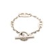 BRACELET HERMES FARANDOLE CHAINE ANCRE 17 CM H104567B EN ARGENT MASSIF 605€