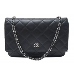 SAC A MAIN CHANEL WALLET ON CHAIN AP0250 CUIR BANDOULIERE WOC HAND BAG 3200€