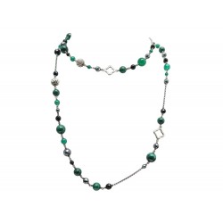 NEUF COLLIER DAVID YURMAN SAUTOIR 102 CM EN ARGENT 925 MALACHITE NECKLACE 1500€