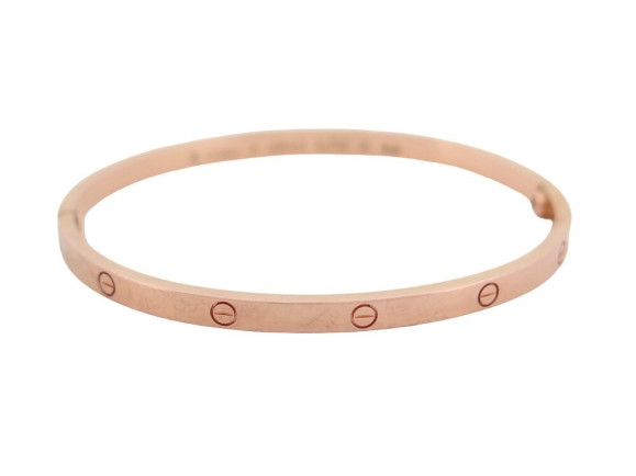 bracelet cartier love pm crb6047317 t17 en or rose 18k