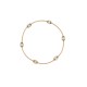 BRACELET JONC PERLES & OR JAUNE 18K TAILLE 22 GOLDEN PEARLS STRAP BANGLE