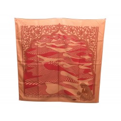 NEUF FOULARD HERMES AU FIL DE L INDE CARRE SOIE SILK SCARF 