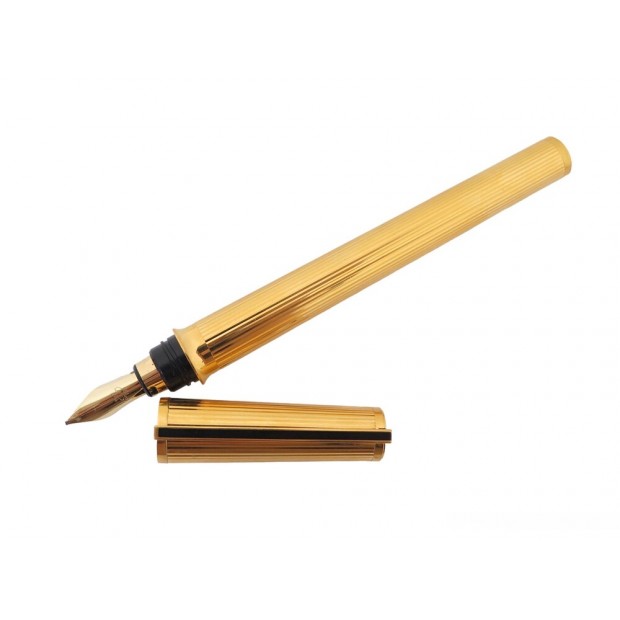 STYLO PLUME ST DUPONT MONTPARNASSE CARTOUCHES 411074 OR PLAQUE + BOITE PEN 500€