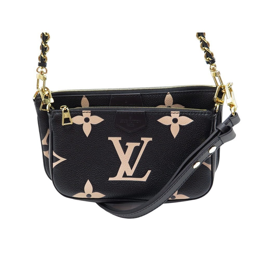 LOUIS VUITTON Mini Pochette Bicolor Monogram Empreinte Accessoires Pou