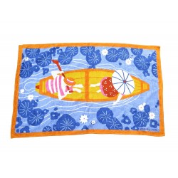 DRAP DE PLAGE HERMES CANOTAGE SERVIETTE DE BAIN H101437M BEACH TOWEL 565€