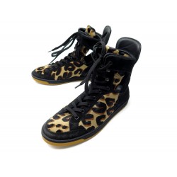 NEUF CHAUSSURES LOUIS VUITTON FUTURIST SNEAKERS BOOTS MOKA 37 DAIM SHOES 1100€