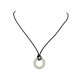 COLLIER DINH VAN PENDENTIF CIBLE GM OR BLANC 18K CORDON NECKLACE PENDANT 1000€