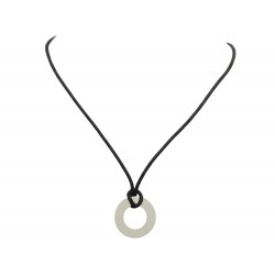 COLLIER DINH VAN PENDENTIF CIBLE GM OR BLANC 18K CORDON NECKLACE PENDANT 1000€