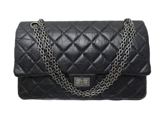sac a main chanel grand 2.55 cuir vielli a37587